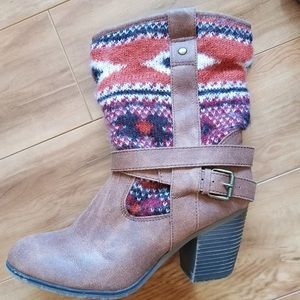 Sweater Heel Boots